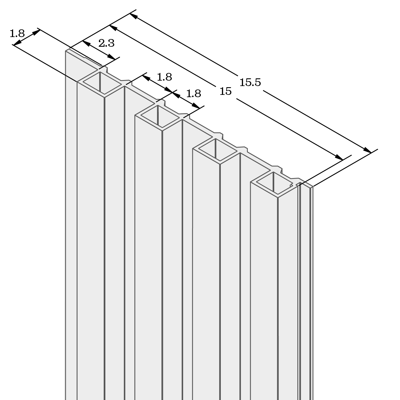 Dimensiones técnicas del producto