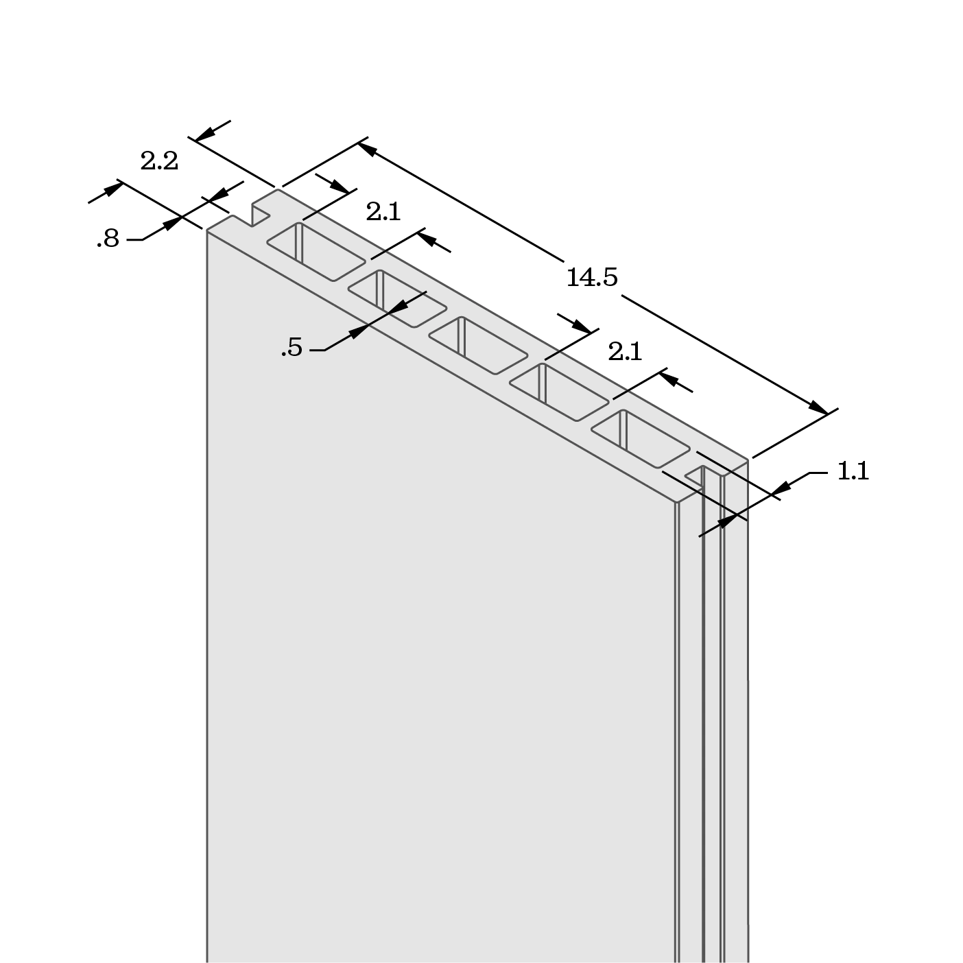 Dimensiones técnicas del producto